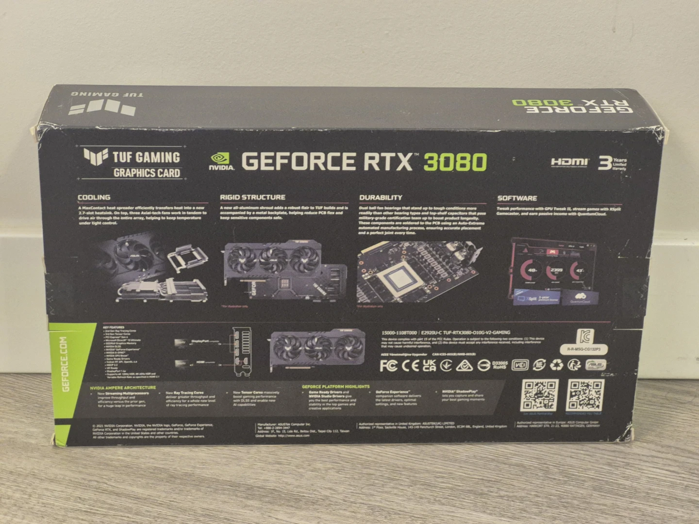 ASUS TUF Gaming GeForce RTX 3080 10GB OC Edition Graphics Card - photo 3