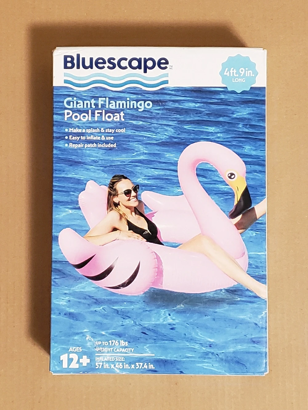 New Bluescape Giant Flamingo Pool Float