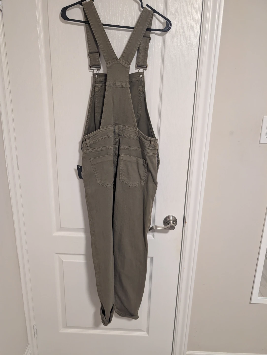 Olive Green Denim Overalls. Size S - photo 3