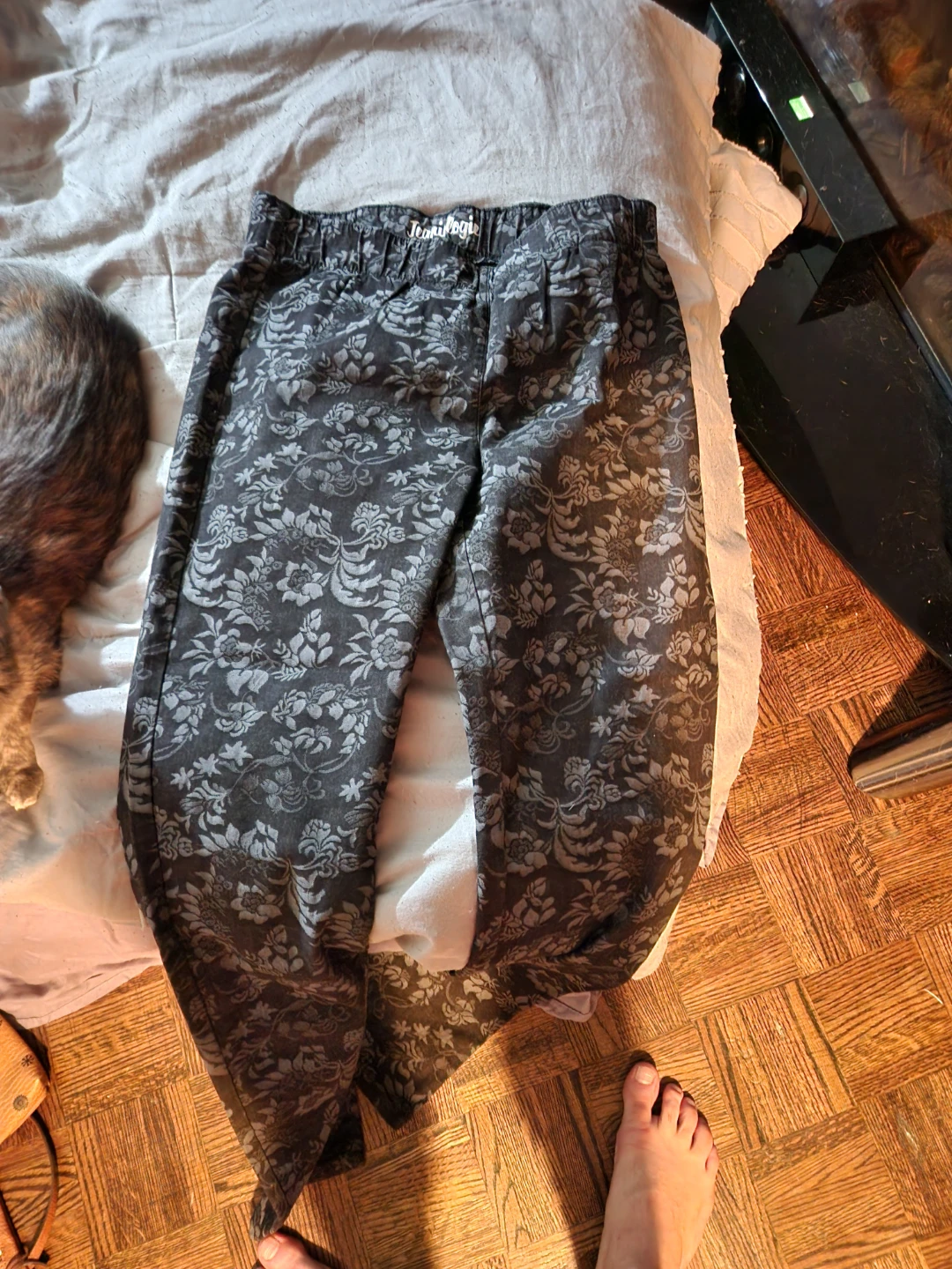Jeanologie Floral Print Jeggings Size 12 - photo 4