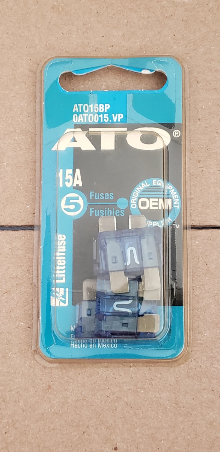 Littelfuse ATO 15A Fuses (5 Pack)