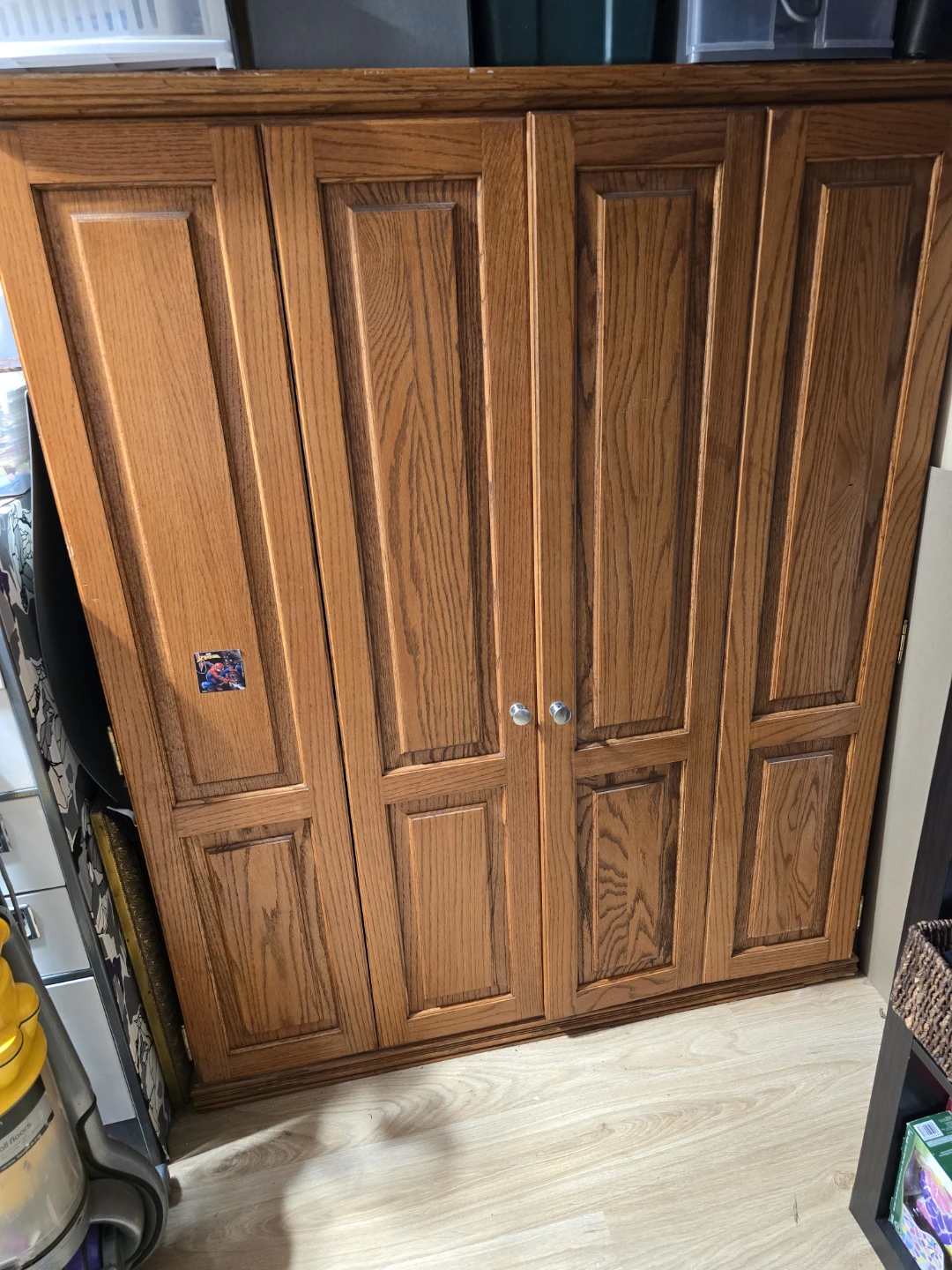 Wooden Computer Desk with doors