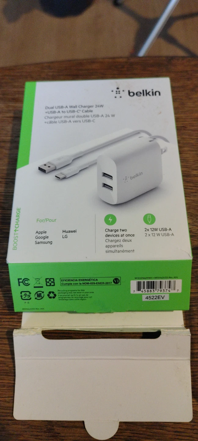 Belkin Dual USB-A Wall Charger 24W - photo 4