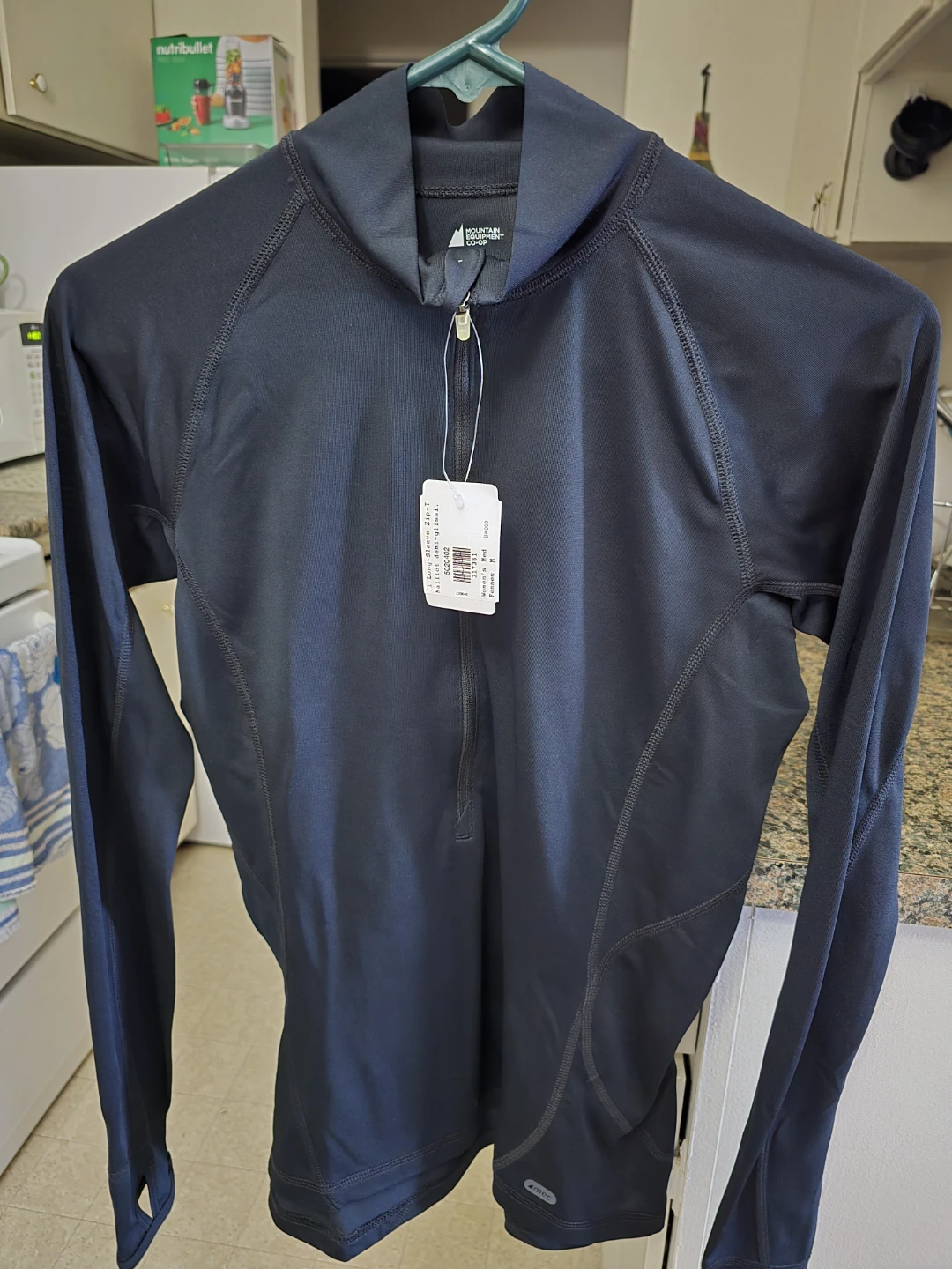 Mountain Equipment Co-op Black 1/4 Zip Long Sleeve Shirt - photo 2