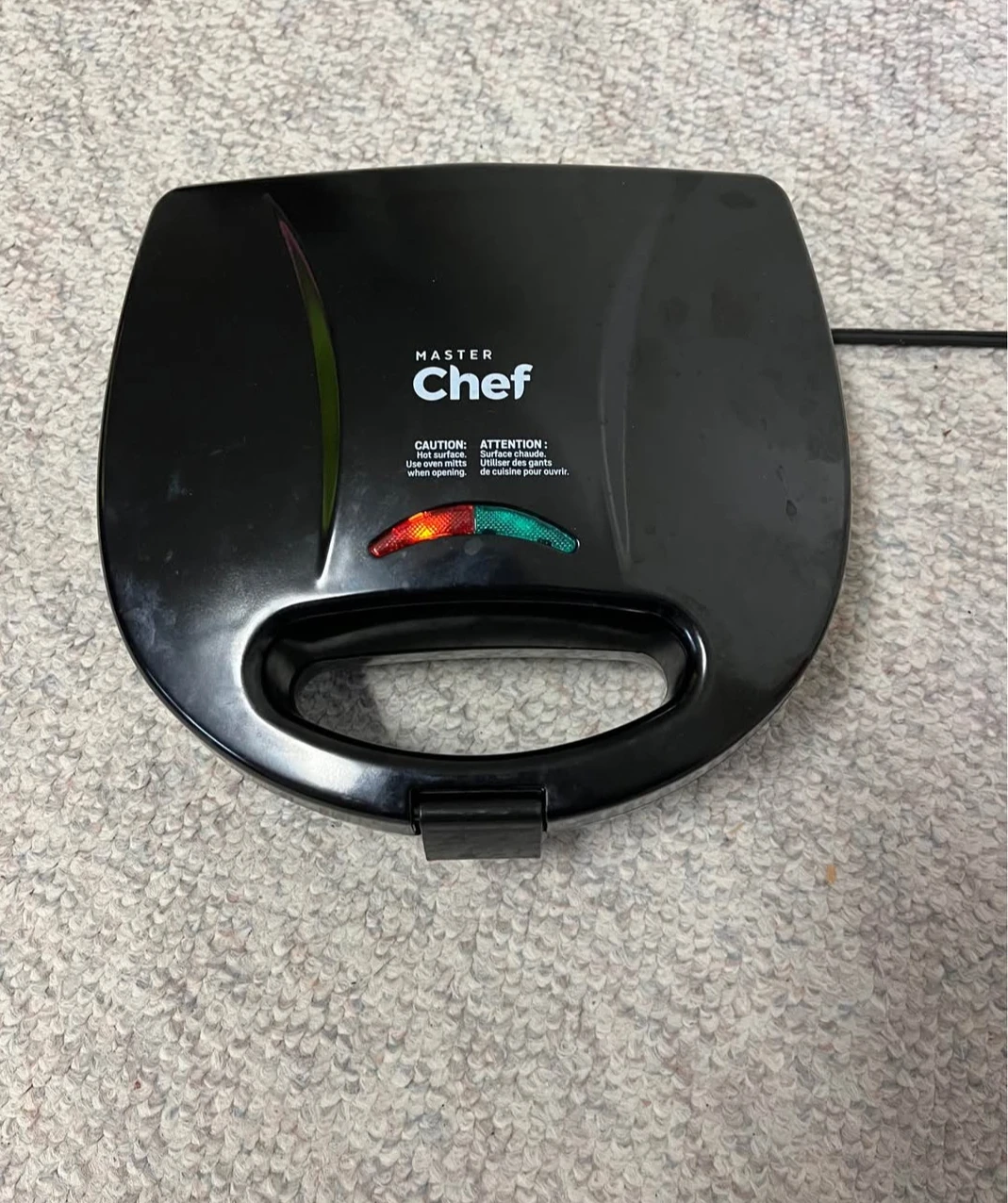 Master Chef black sandwich maker - photo 2