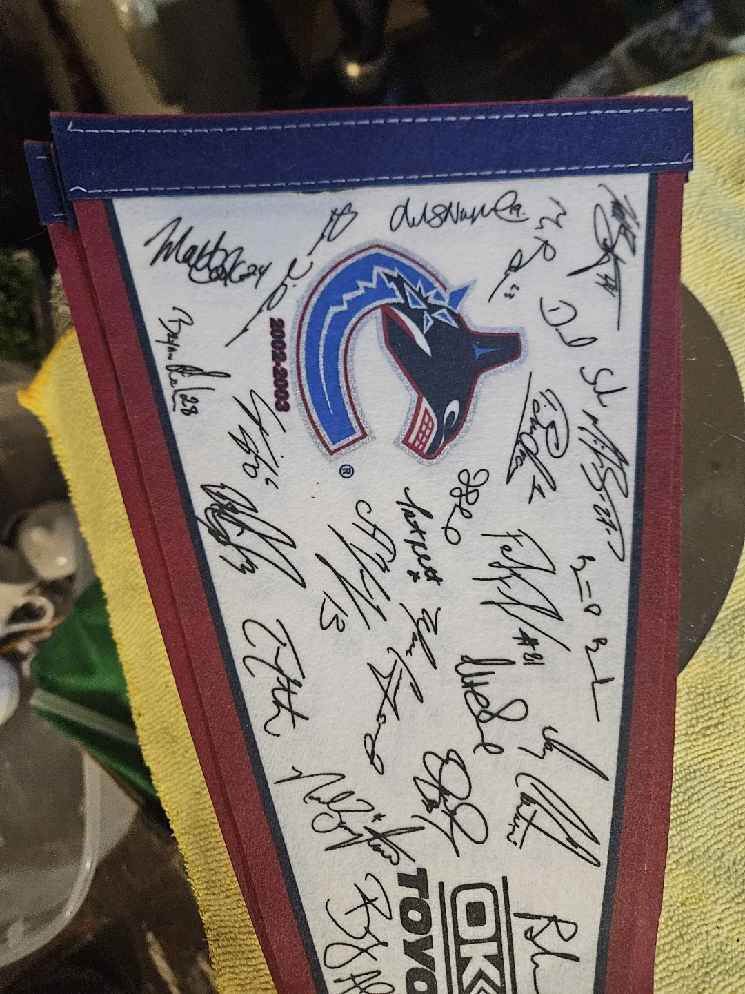 Signed Vancouver Canucks Pennant - photo 3