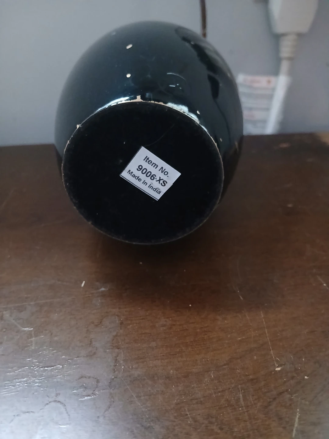 Black Urn with Paw Prints - photo 3