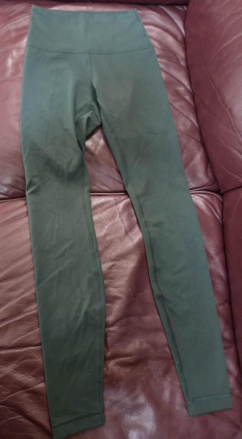 Lululemon Wunder Train High-Rise Pant 28" - Dark Forest