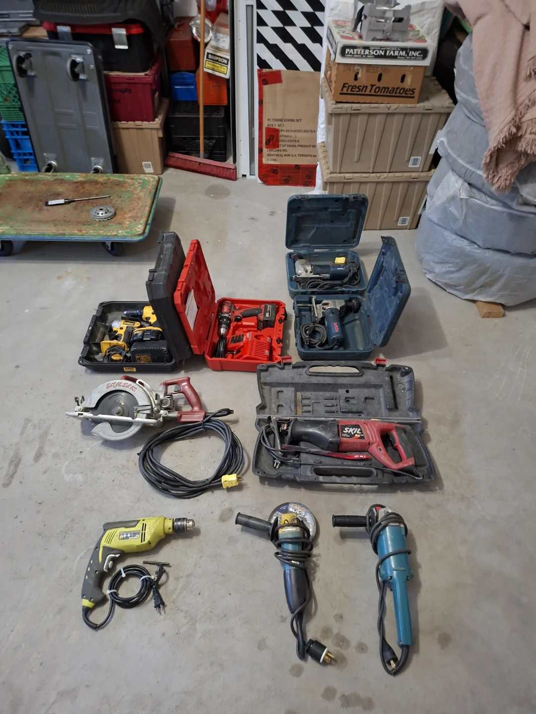 Assorted Power Tools - SKIL, DeWalt, Makita, Bosch
