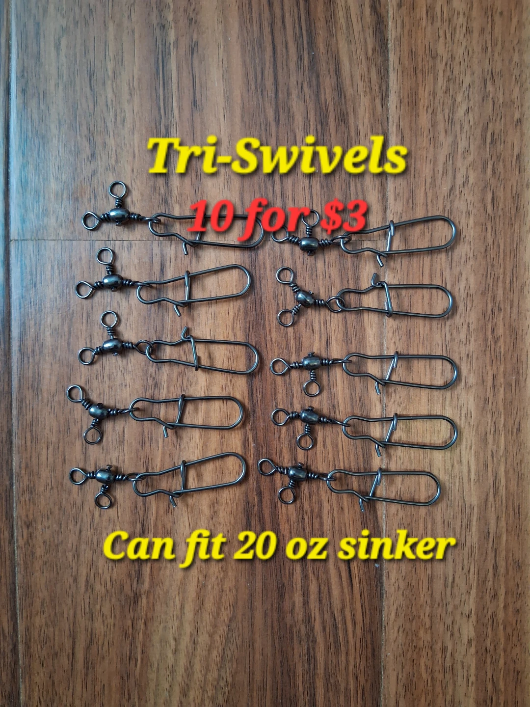 Tri-Swivels Fishing Snaps