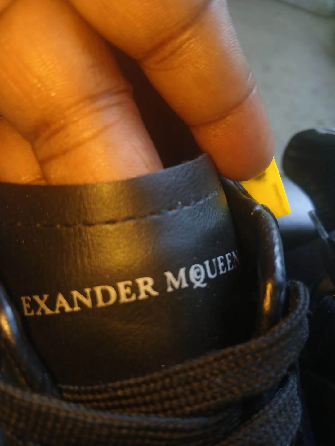 Alexander McQueen Black Leather Sneakers - photo 2