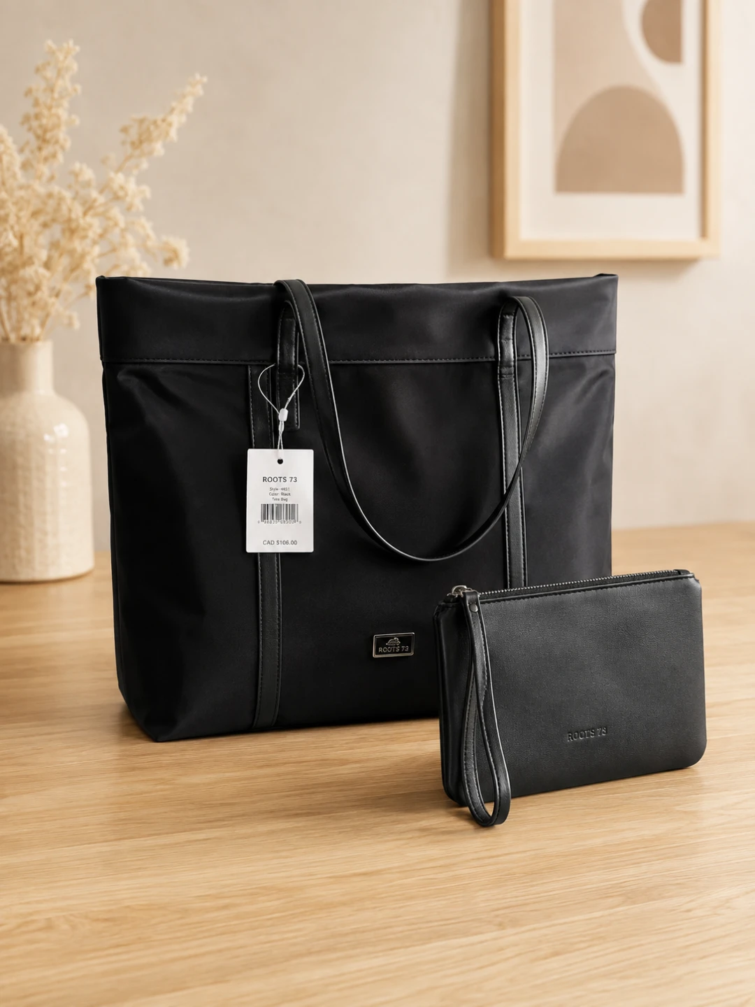 Roots 73 Black Tote Bag
