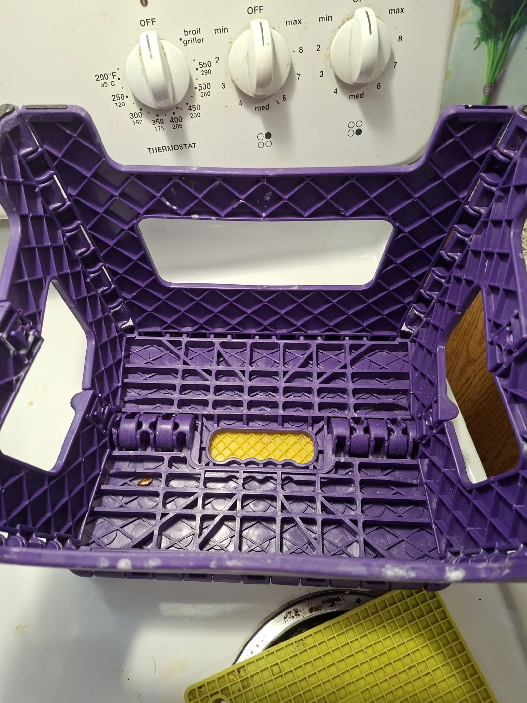 Purple Folding Step Stool with White Polka Dots - photo 4