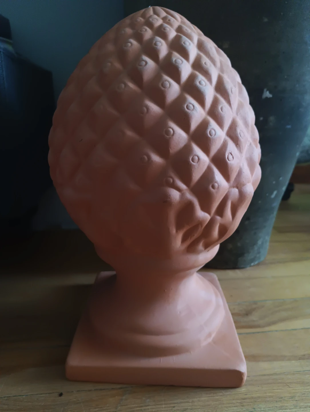 Terracotta Pineapple Finial Decorative Accent