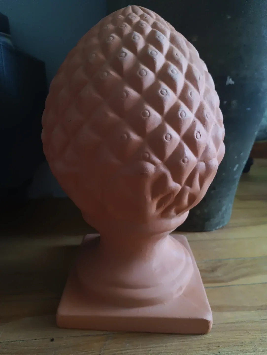 Terracotta Pineapple Finial Decorative Accent