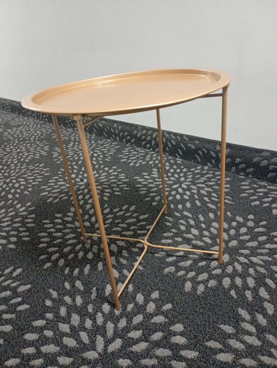 Gold Circle Accent Side Table - photo 3