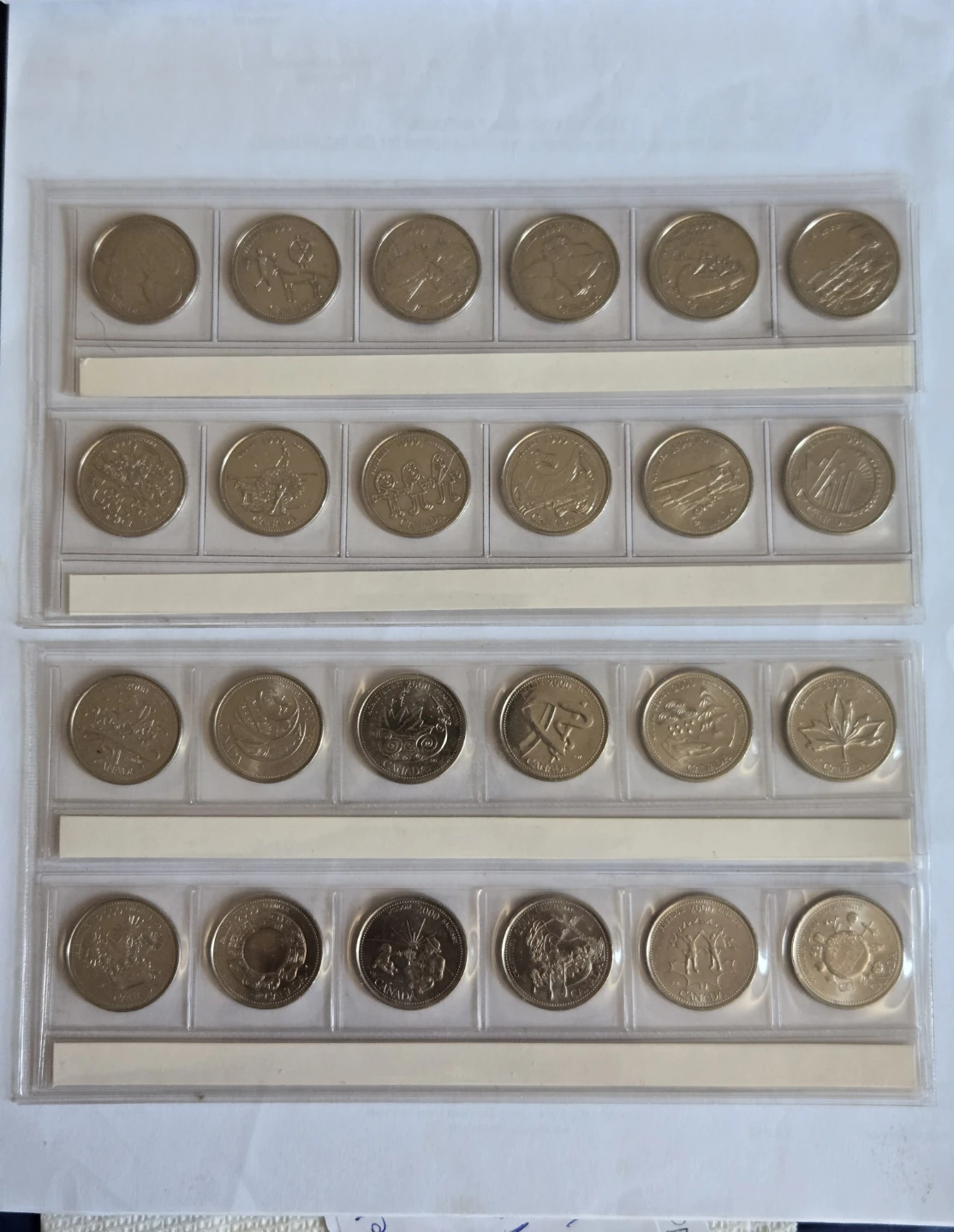 1999 and 2000 millenium quarter set