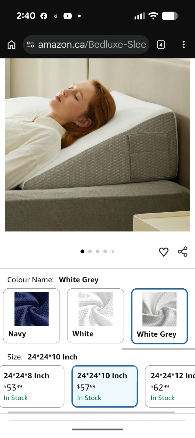 Bedluxe Memory Foam Bed Wedge Pillow - photo 5