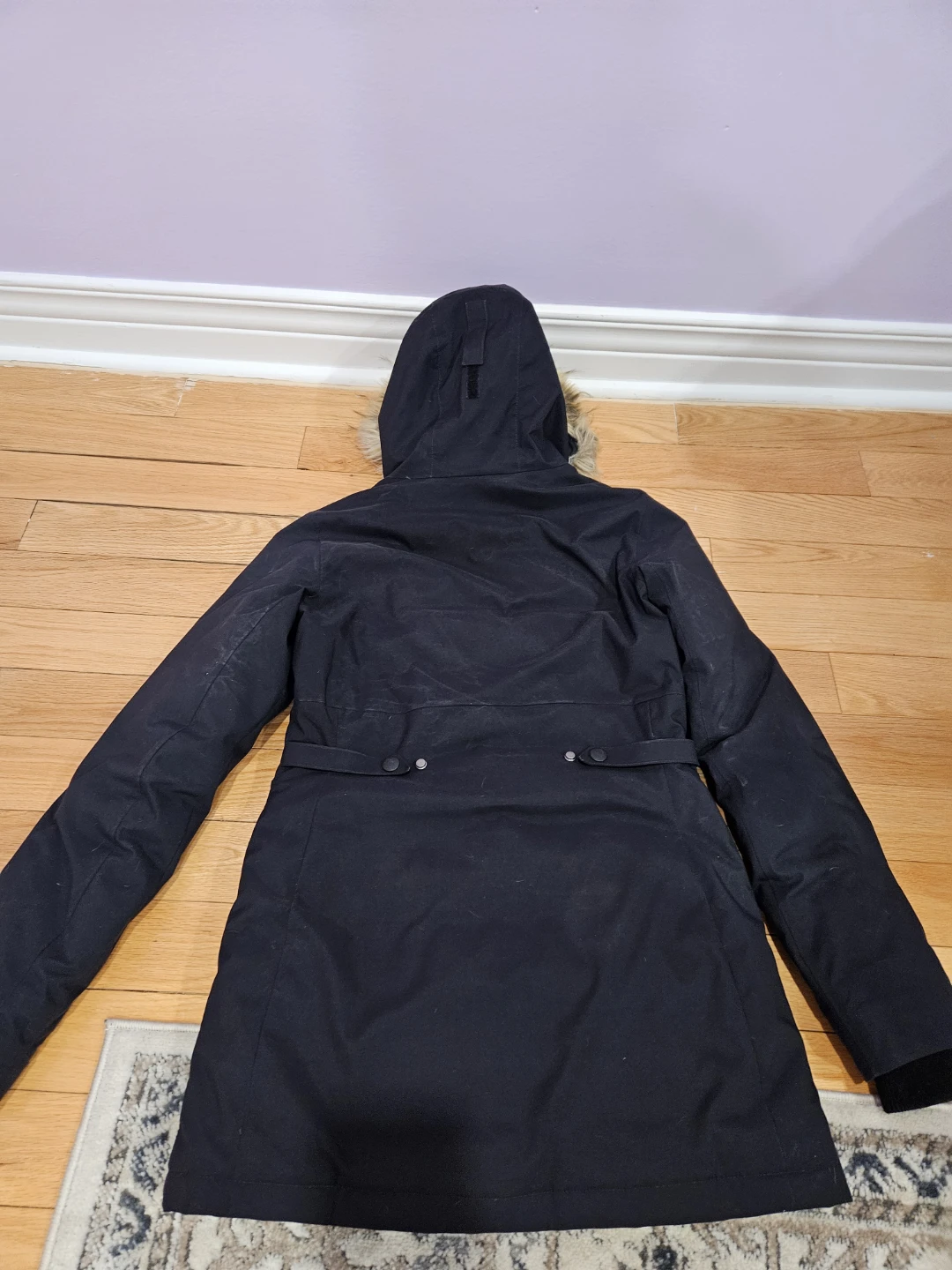 Woods Black Parka with Fur Hood - photo 2