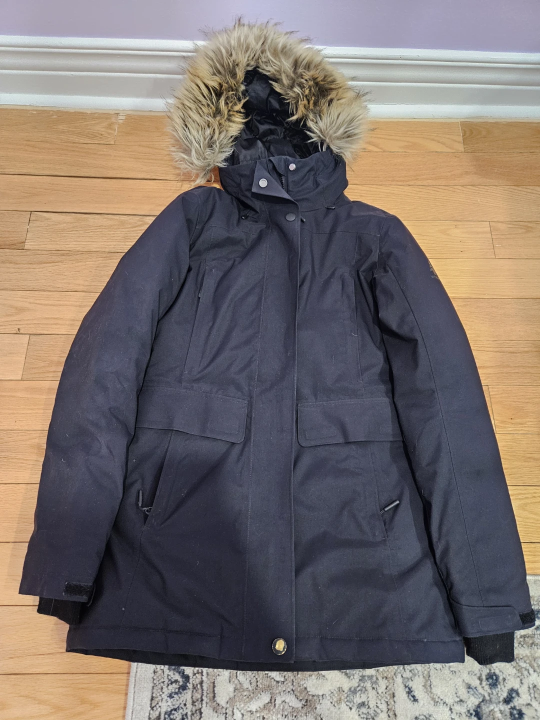 Woods Black Parka with Fur Hood - photo 3