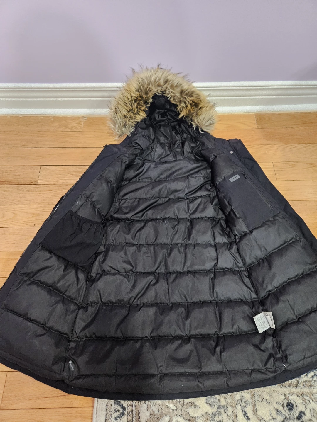 Woods Black Parka with Fur Hood - photo 4