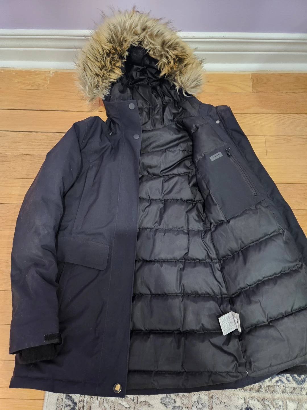 Woods Black Parka with Fur Hood - photo 5