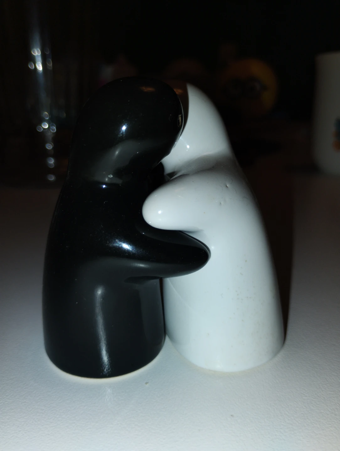 Hugging Salt and Pepper Shakers