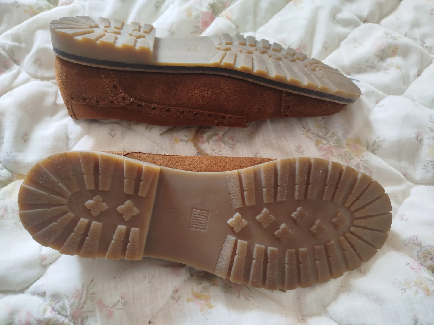 Lace up Summer Women's shoes light brown - photo 3