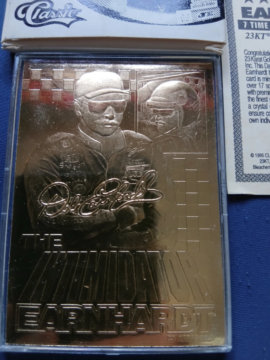 Dale Earnhardt 7 Time Winston Cup Champion Gold Card - photo 5