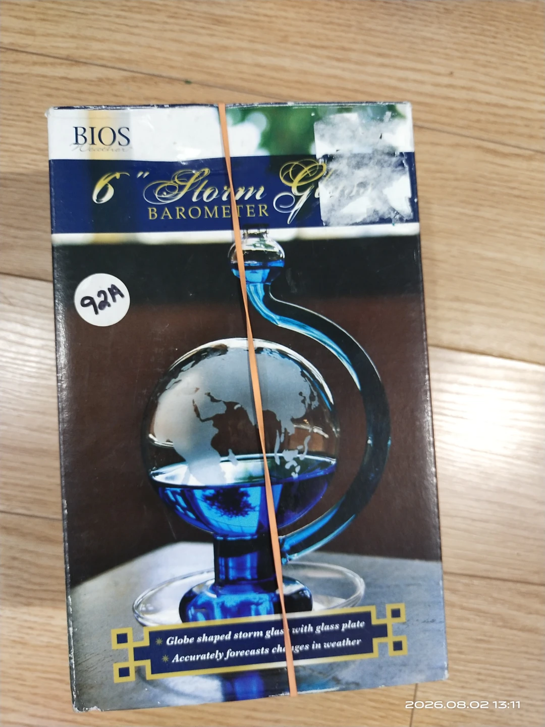 Glass storm barometer home decor