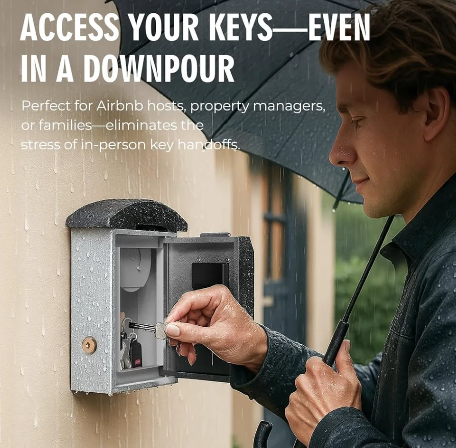 Smart Digital Lockbox Key Drop for Realtors Apartment Stores - photo 4