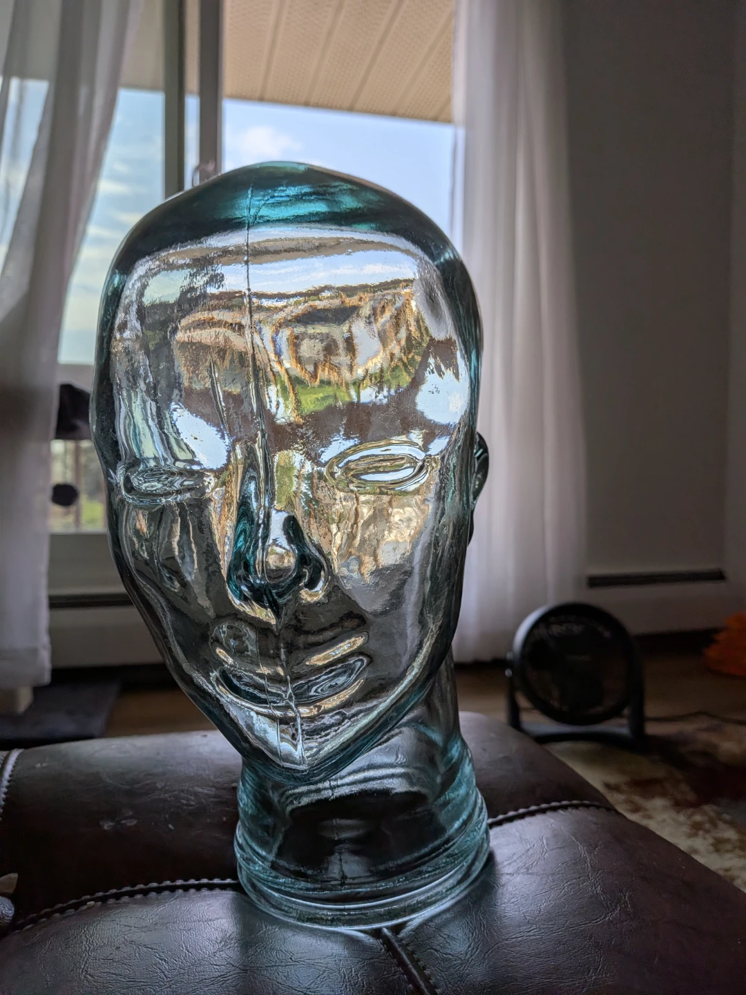 Glass Mannequin Head Display