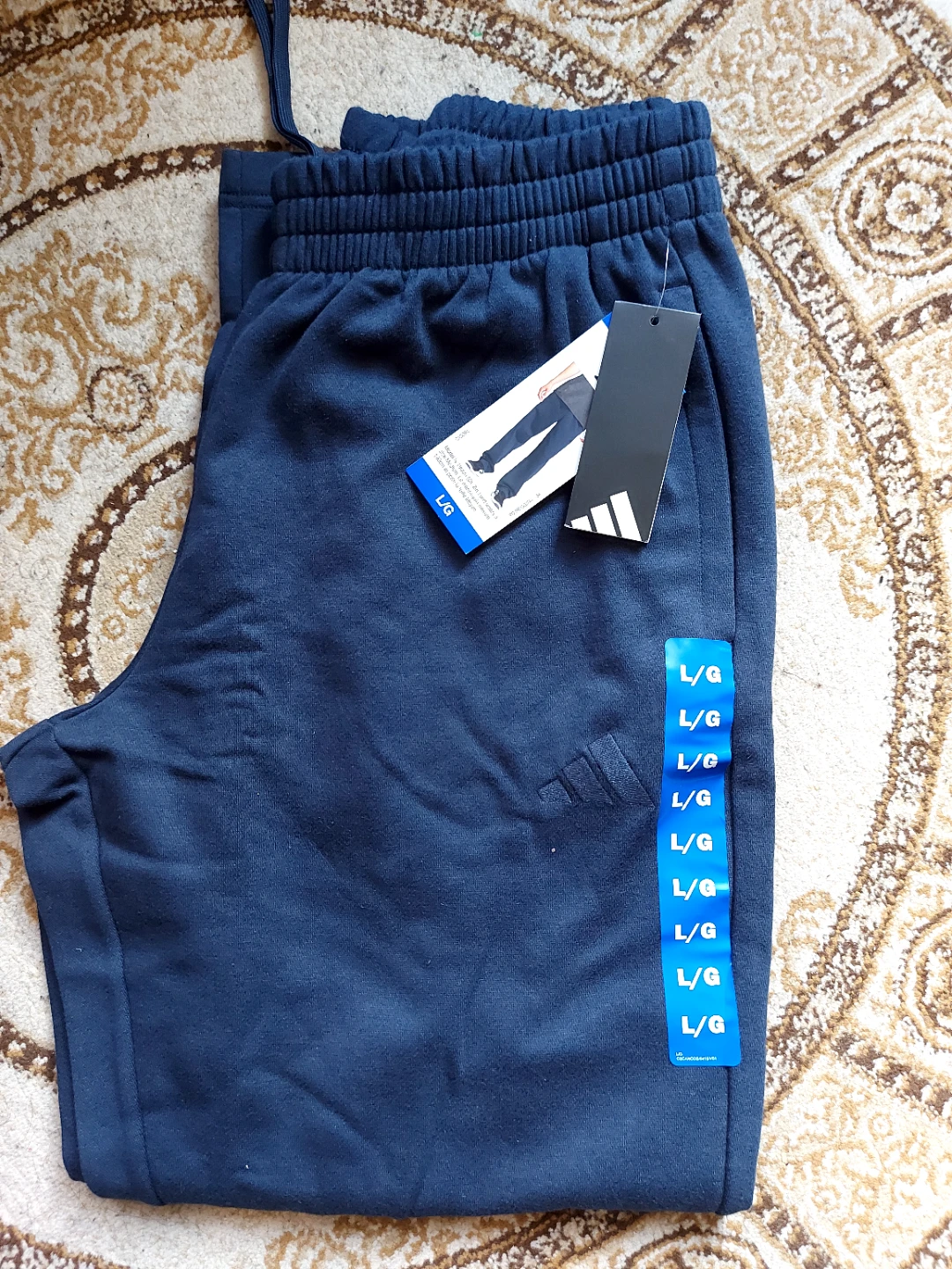 Adidas Joggers Size L/G Navy Blue