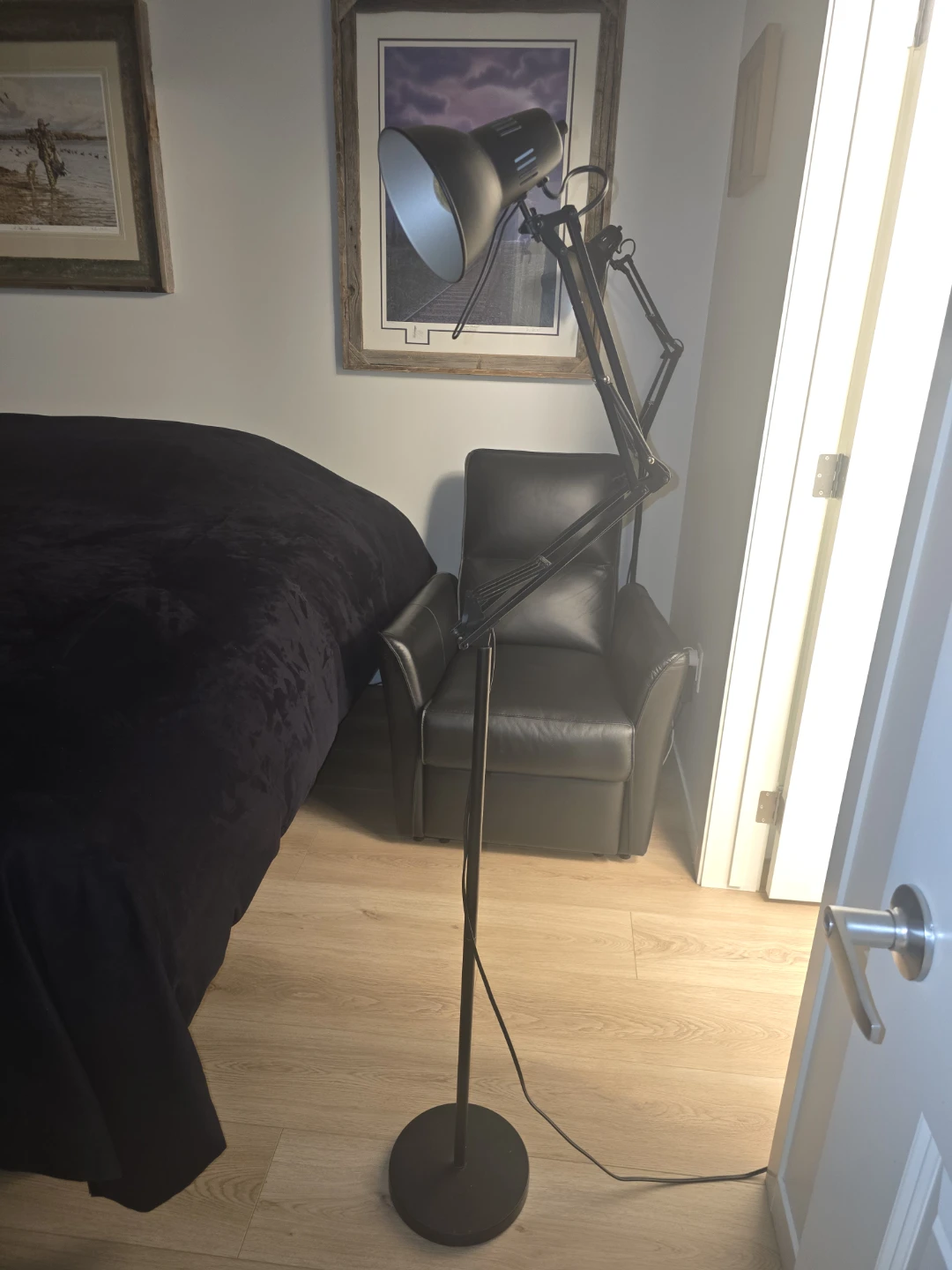 Black Articulating Floor Lamp - photo 2