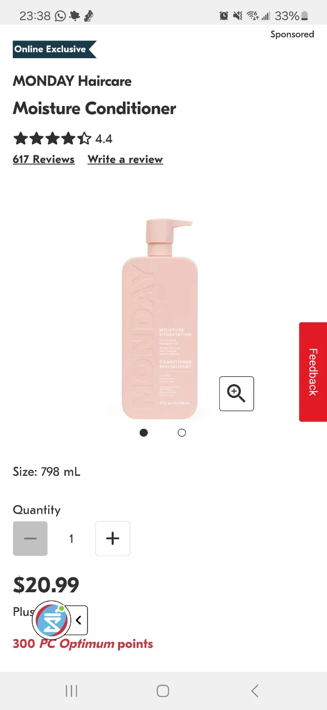 Monday Hair Care Moisture/ Smooth Shampoo, Conditioner Samples - photo 4