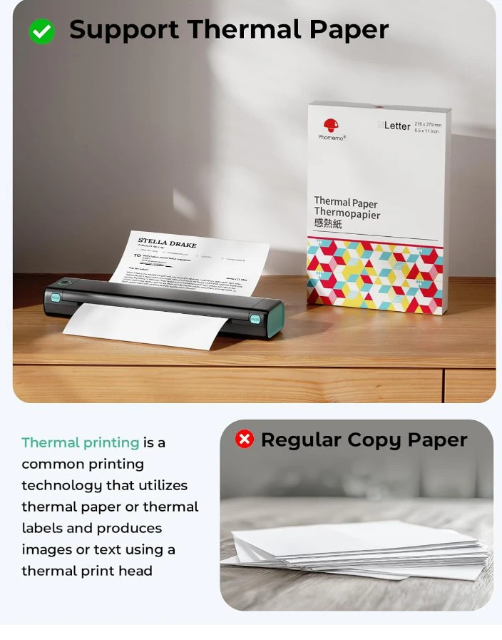 Phomemo M832 Portable Thermal Printer - photo 4