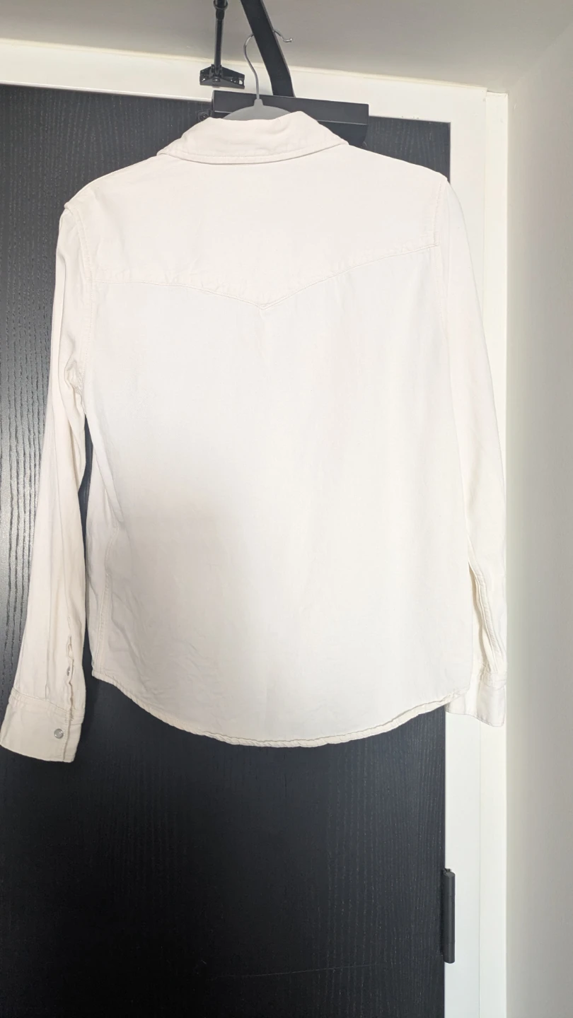 Levi's White Denim Button-Up Shirt - Medium - photo 4