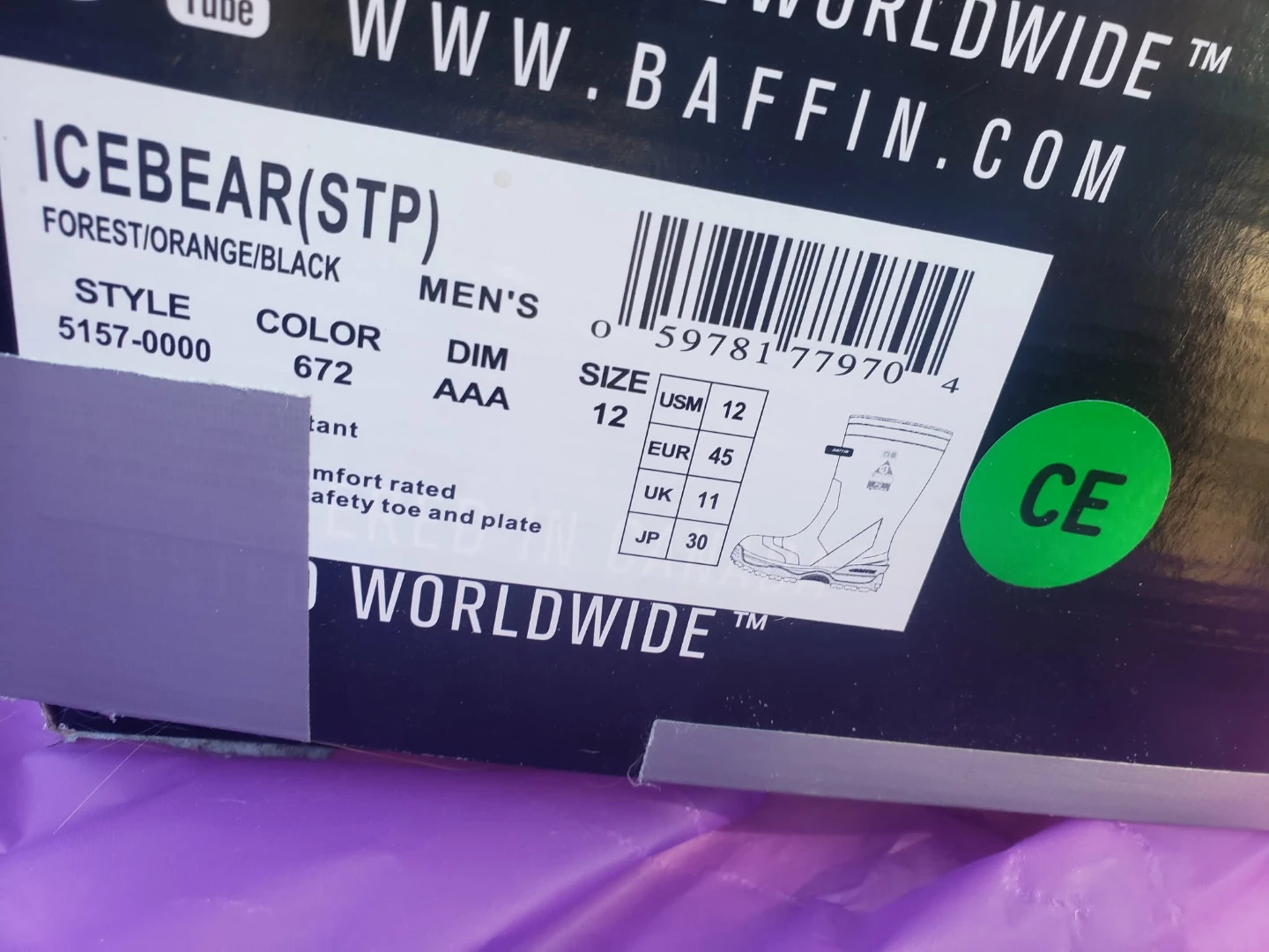 Baffin Icebear (STP) Men's Boots Size 12 - photo 3