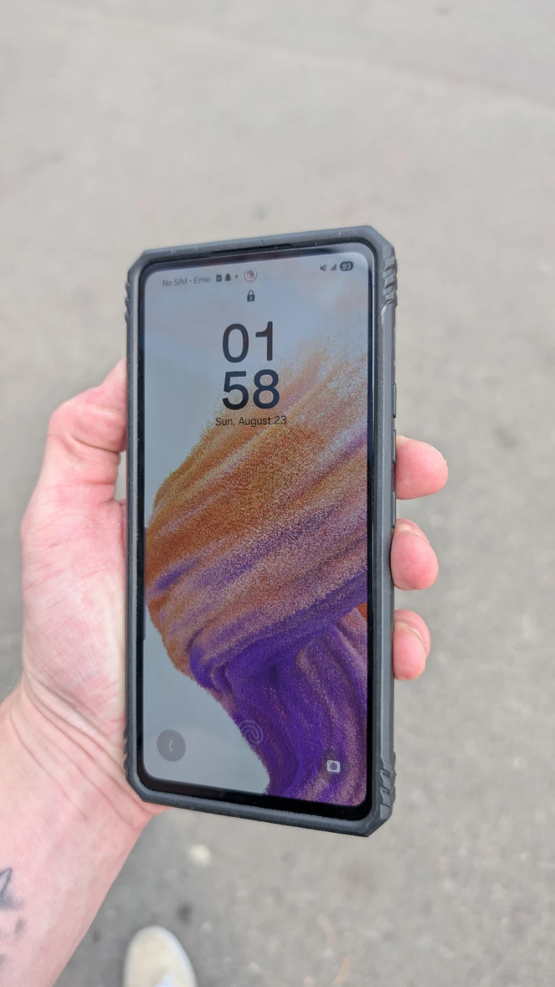 Black Samsung Galaxy A53 5G smartphone - photo 3
