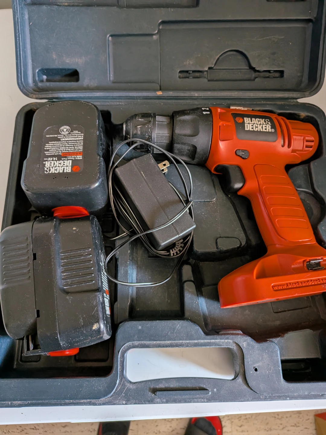 Black & Decker 14.4V Cordless Drill with Case and Batteries
