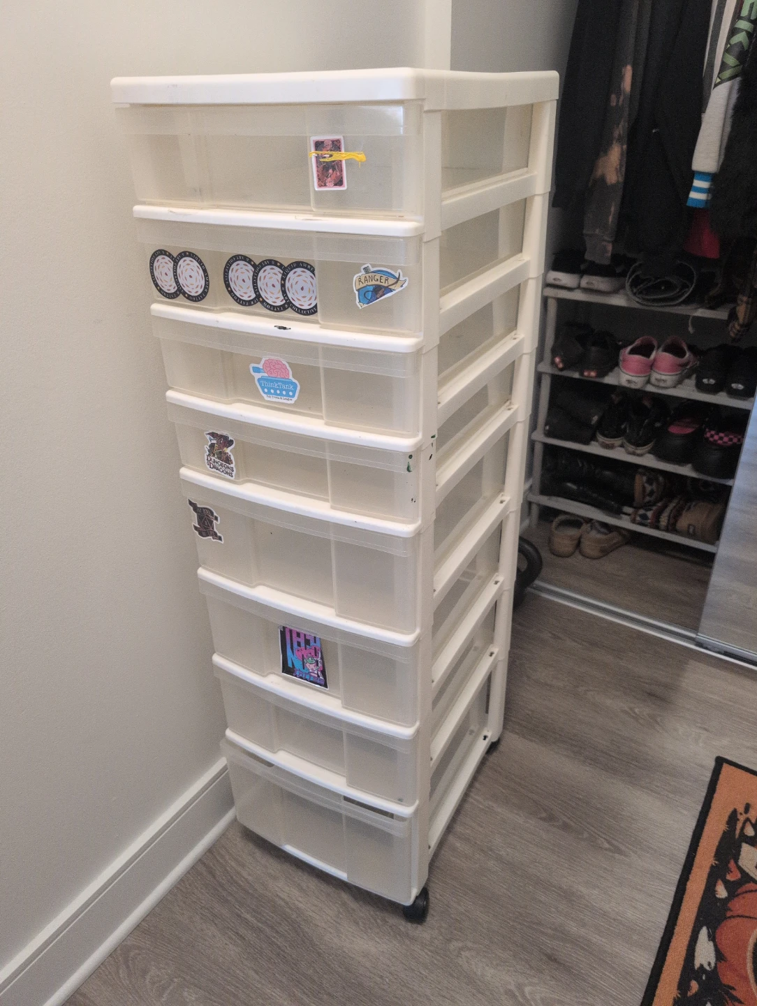 Plastic Drawer Storage Unit