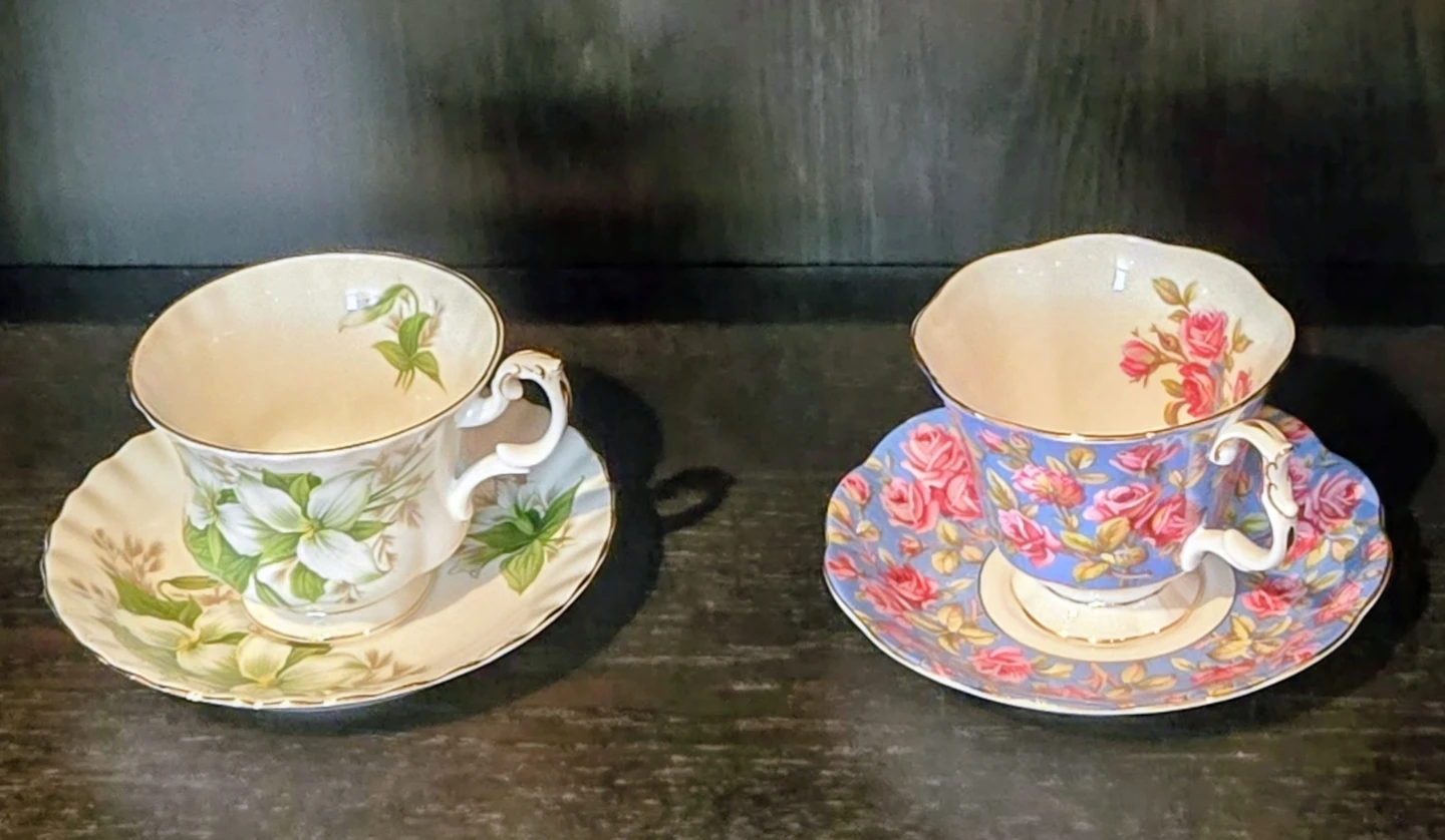 2 Royal Albert tea sets