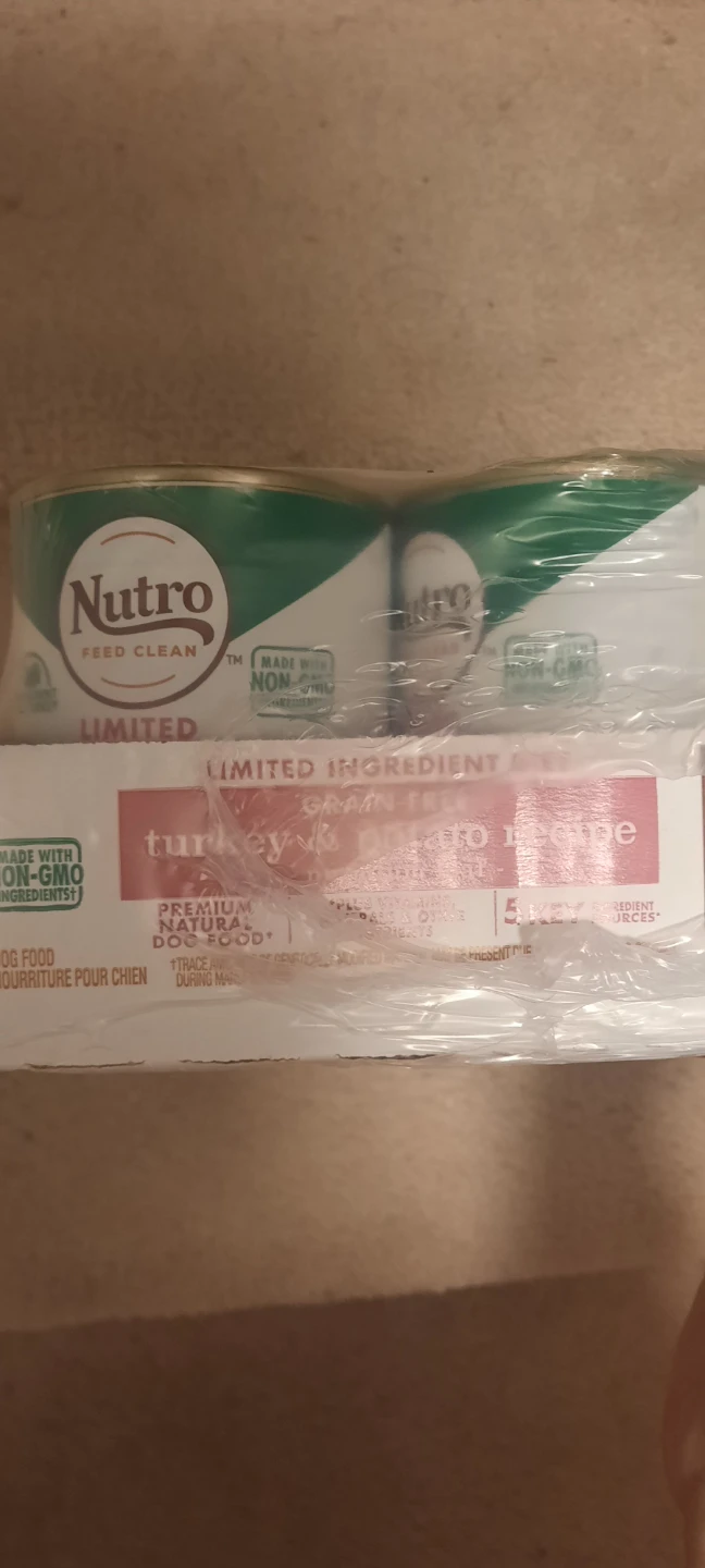 Sealed x12  Nutro Limited Turkey & Potato Dog Food Cans (5 oz) - photo 4