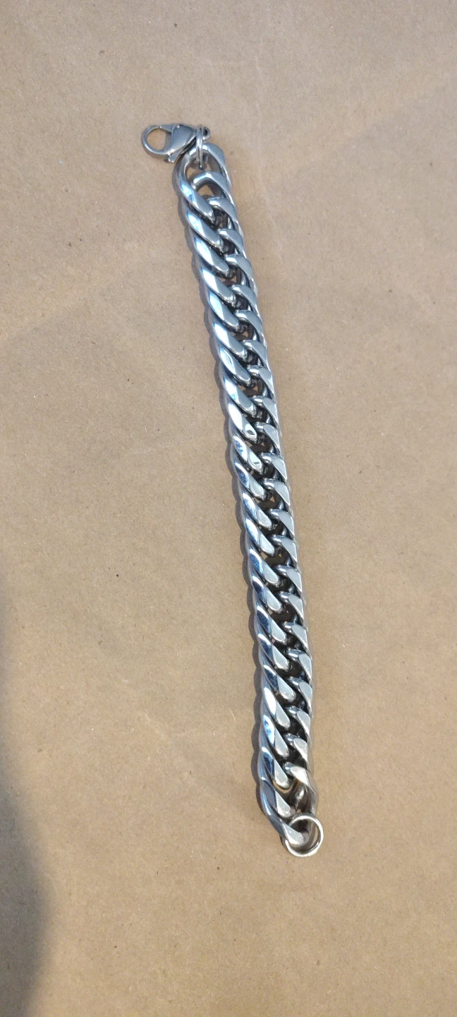Silver Curb Chain Bracelet