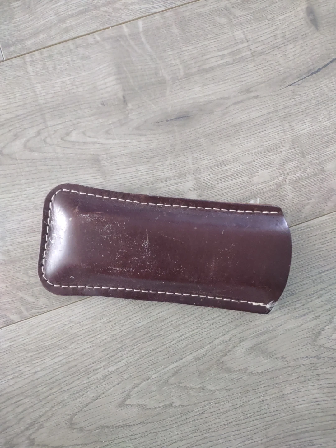 Brown Leather Glasses Case