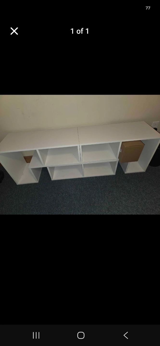 White Storage Shelf Unit