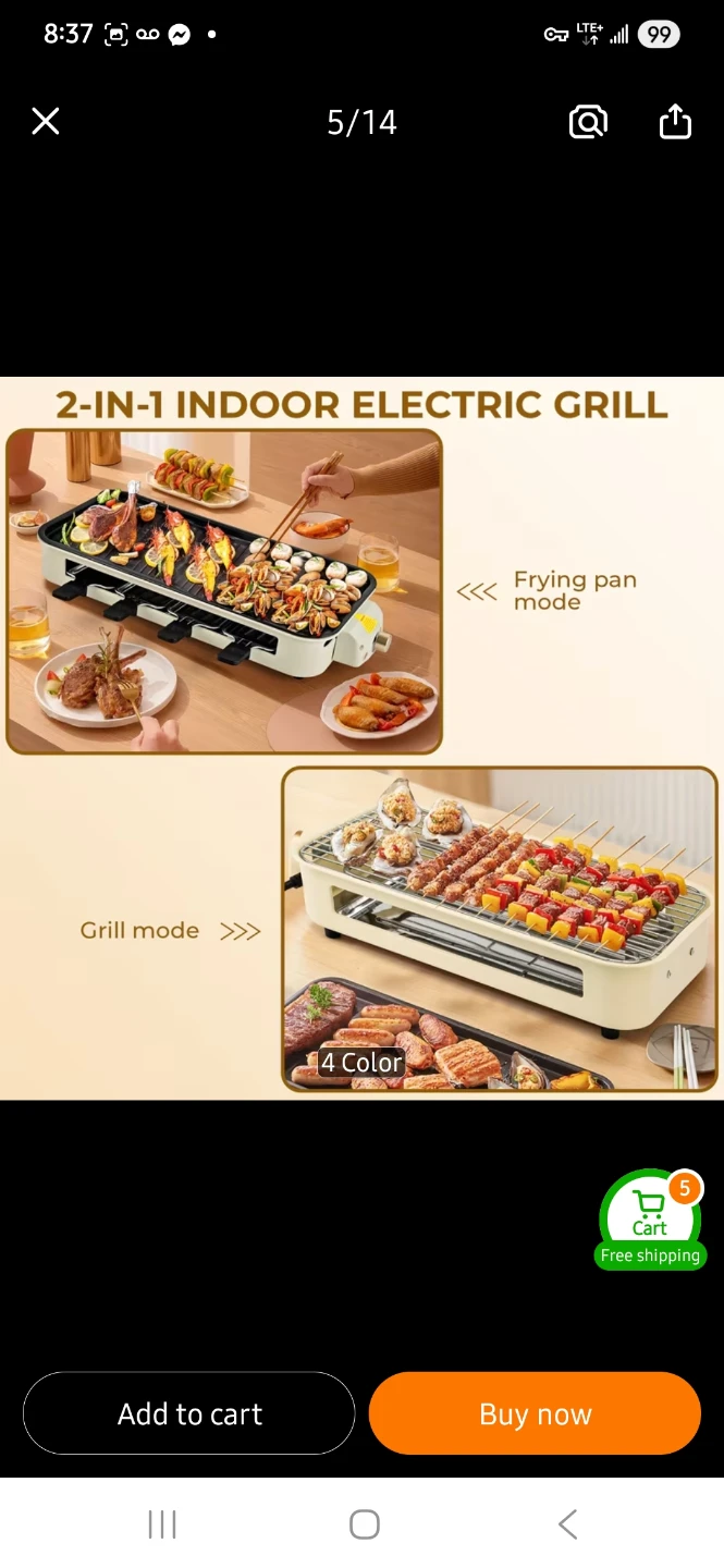 NEW 2-in-1 Indoor Electric Grill ☀️ - photo 2