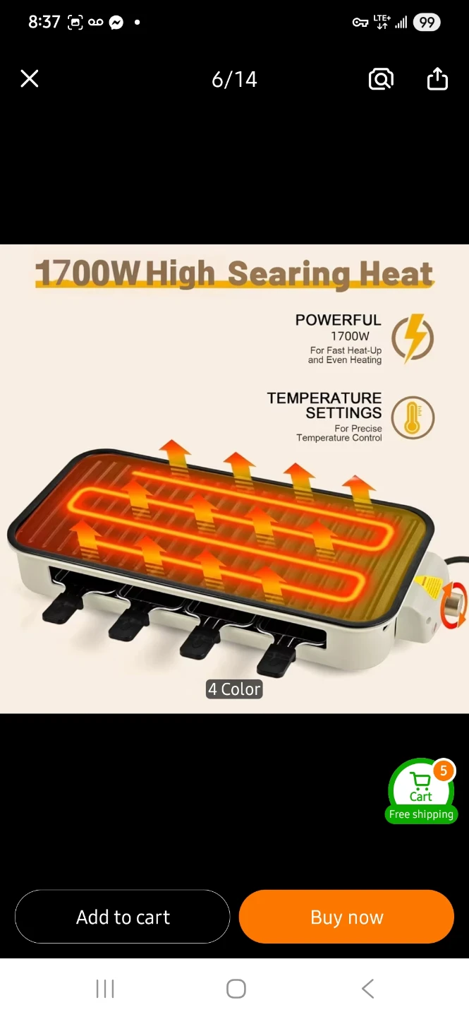 NEW 2-in-1 Indoor Electric Grill ☀️ - photo 4