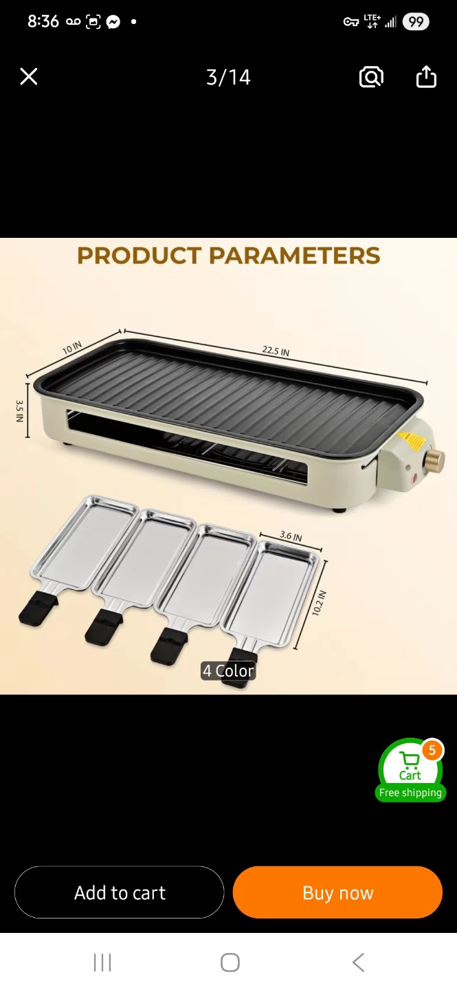 NEW 2-in-1 Indoor Electric Grill ☀️ - photo 5