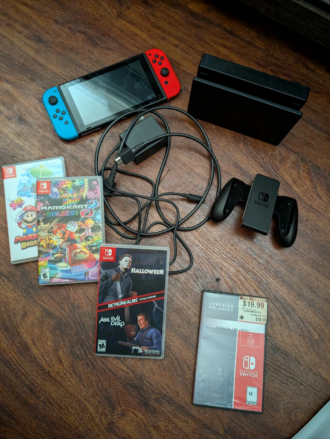 Nintendo switch 1 with games
